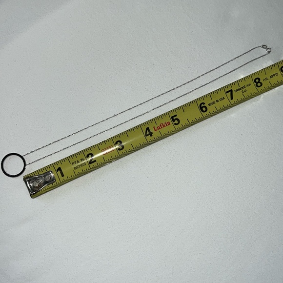 Black Diamond Circle pendant Necklace - Picture 5 of 9